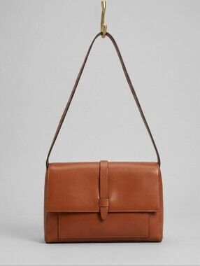 Kenneth Cole Brown Genuine  Leather Shoulder  bag